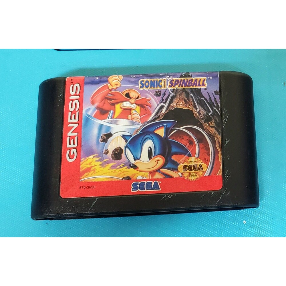 Sonic the Hedgehog Spinball Cartridge ONLY * Sega Genesis, 1993 * UNTESTED